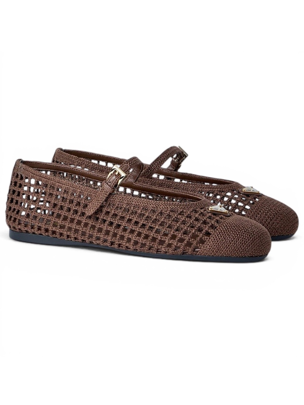 PRADA crochet flats ballet ballerinas
